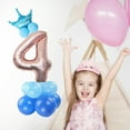 thumbnail image 3 of Kearding 32 pulgadas 1 2 3 4 5 6 7 8 9 de dígitos de oro rosa globos de papel de aluminio boda cumpleaños Baby Shower fiesta decoración Kits de decoración para fiestas azul Número 4 Kearding HA002851-15, 3 of 6