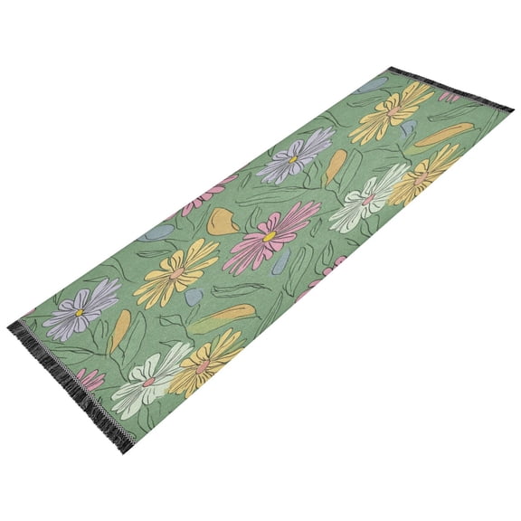 Vintage Modern Runner Rug,Non Slip Machine Washable 72"x23.5" Polyester Material Pet-Friendly Durable,Applicable to Entryway Rug Living Room Rug Blended Pink