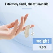 Hearing aids for Seniors-Rechargeable Sound Amplifiers with PSAP OTC Invisible Digital Personal Into Ear Amplification Devices with LED Power Display, Gifts for Elderly, White