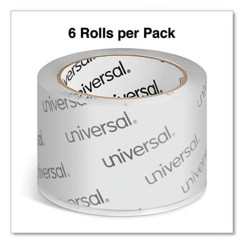 Universal Office Products 83000 Extra-wide Moving And Storage Packing Tape, 3" Core, 2.83" X 54.7 Yd, Clear, 6/pack