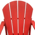 thumbnail image 3 of Braxton Folding Plastic Adirondack Chair, Red, 3 of 7