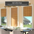 thumbnail image 2 of Red Lantern Burnt Bamboo Cordless Window Shade - Two-tone Honey 24" W, 2 of 8