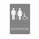 US Stamp 4815 ADA Toilettes Sign Hommes en Fauteuil Roulant Symbole en Plastique Moulé 6 x 9 – image 4 sur 12