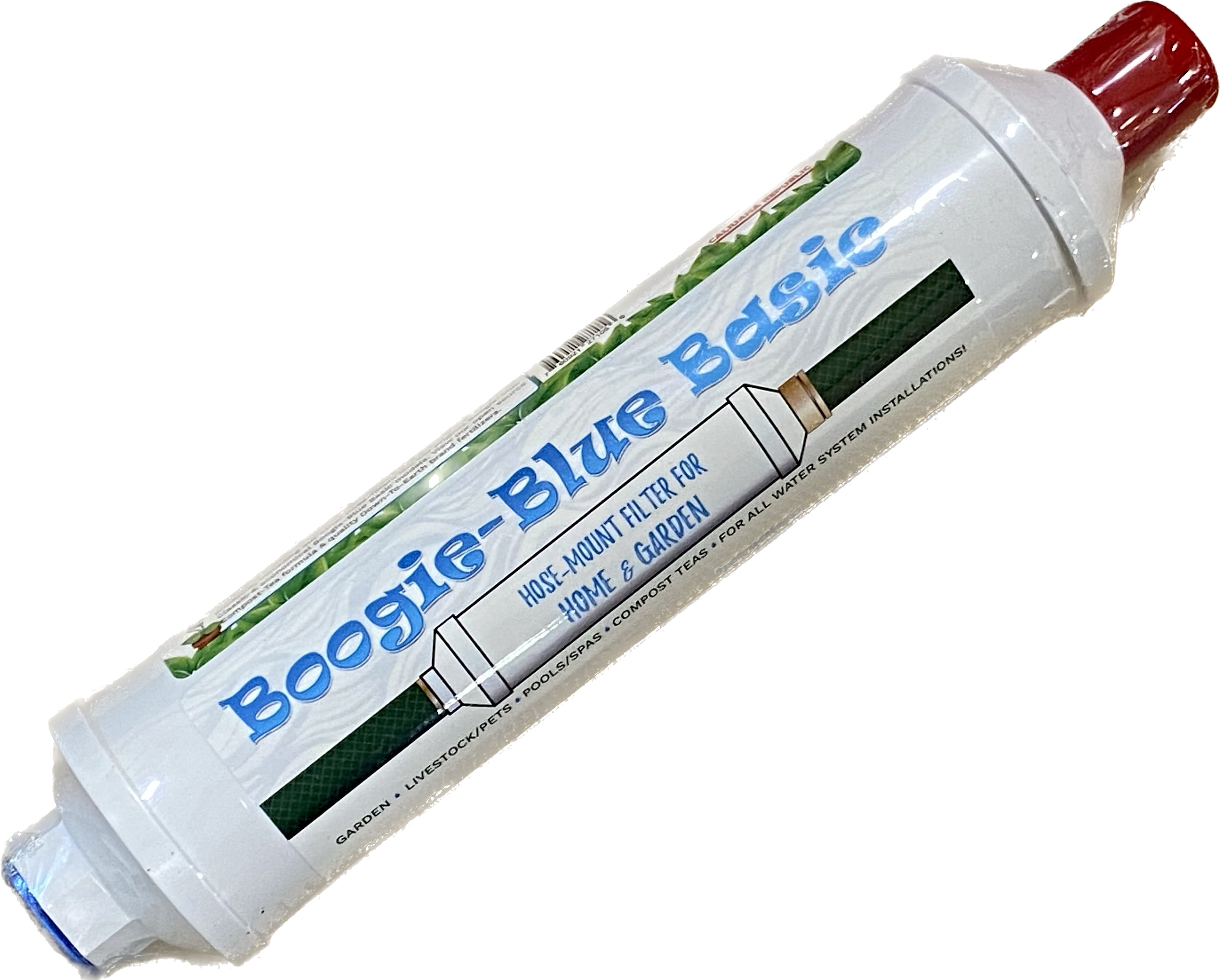 Boogie Blue Basic Garden Hose Water Filter, Outdoor & RV Use, 10k Gallon