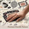 thumbnail image 6 of ODIKA 8'x10' Washable Area Rug Durable, Non-Slip Boho Southwestern Vintage Botanical Vine Scrollwork Border Distressed for Living Room, Under Sectional, Family, 6 of 7