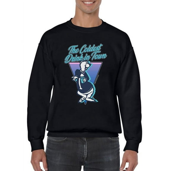 Chill Vibes Triangle - ICEE Retro Cool Bear Graphic Men's Sweatshirt