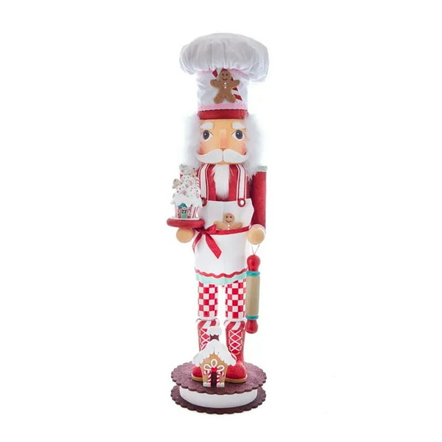 Kurt Adler 36 Inch Hollywood Gingerbread Chef Nutcracker Christmas Decor