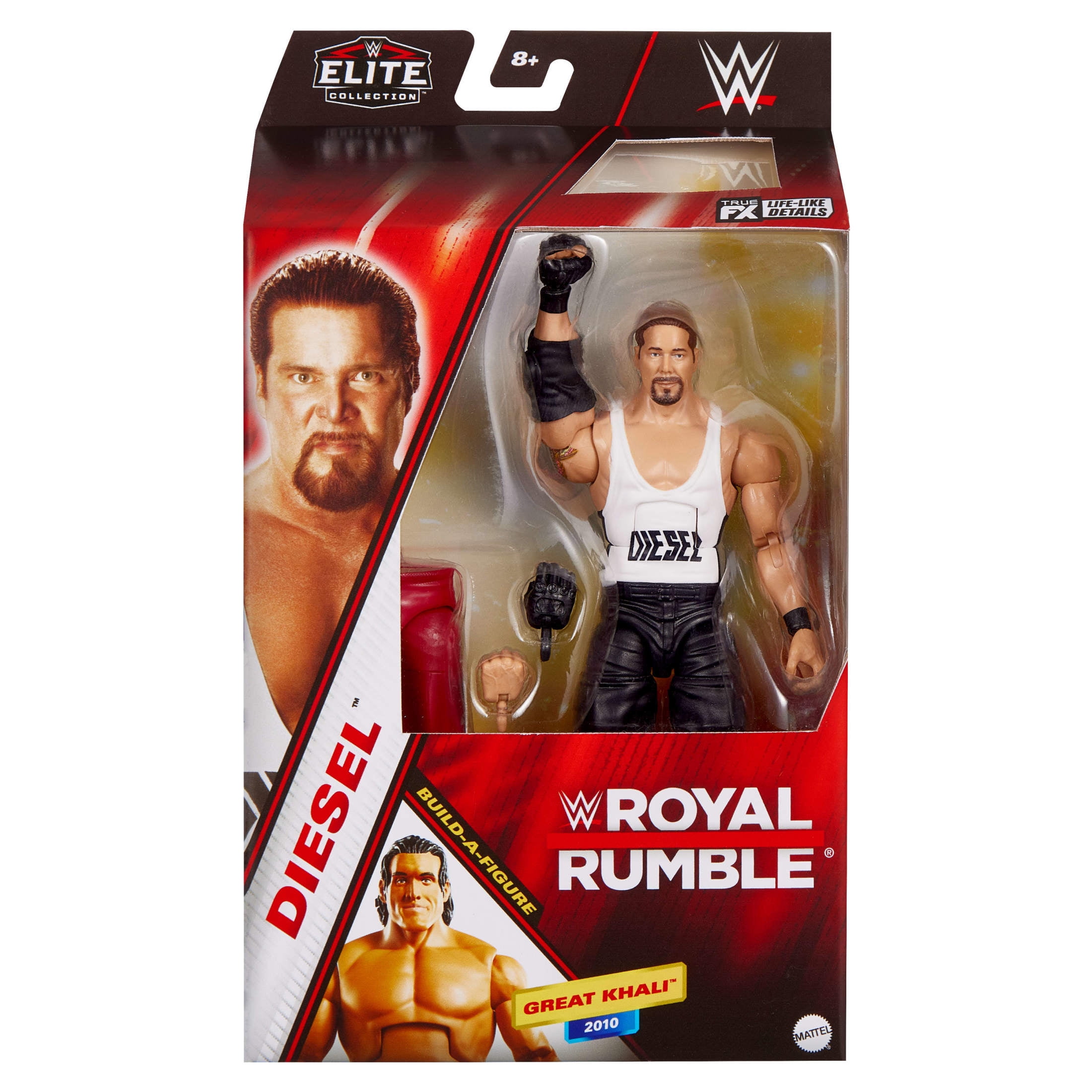 WWE Elite Collection Premium Live Event Diesel Action Figure Set, Royal Rumble Collectible