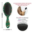 thumbnail image 6 of Green Christmas Gingerbread Man Pattern Hair Brush,Girls Detangling Hair Brush,Glide Through Tangles with Ease for Wet & Dry Hair,8.8"X2.8", 6 of 7
