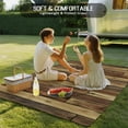 thumbnail image 5 of Fsddascl Brown Wooden Grain Outdoor Rug for Patio/Deck/Porch, Non-Slip Large Area Rug 5 x 8 Ft, Farmhouse Vintage Stitching Art Indoor Outdoor Rugs Washable Area Rugs, Reversible Camping Rug Carpet, 5 of 5