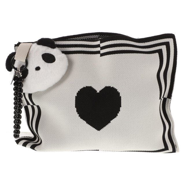 unbranded Porta Pañuelos Para Auto Colgante Reutilizable Panda Con Almacenamiento Múltiple Color Multicolor