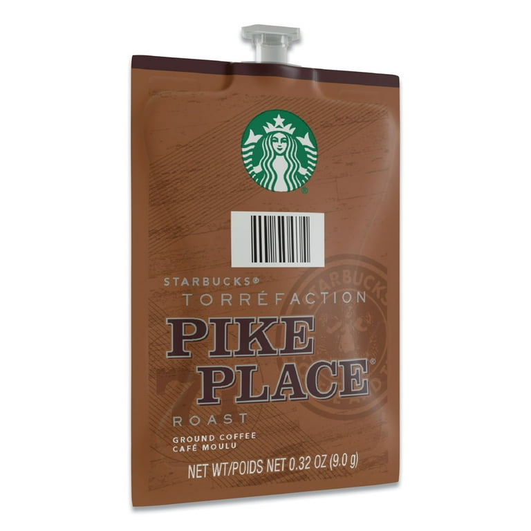 Starbucks Pike Place Roast Coffee Freshpack, Pike Place, 0.32 oz Pouch, 76/Carton Starbucks Pike Place Roast Coffee Freshpack, Pike Place, 0.32 oz Pouch, 76/Carton