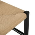 thumbnail image 5 of Christopher Knight Home Boho Dining Chairs, Rope Seat with Solid Wood Legs, Black, Set of 6, 5 of 10