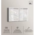 thumbnail image 2 of Gentle Helix Duo Shadowbox Print Boho Abstract Art Set by Art Remedy, White Frame, 30 x 45, 2 of 6