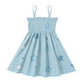 thumbnail image 2 of Ttyddzy Woman' Casual-Dresses Sleeveless Camisole A-Line Dress for 2Y-7-8Y，Some Blue and White Colors, 2 of 8
