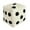 White, variant on Soft Dice Plush Toy for Kids – Stuffed Animal and Cuddly Comfort Companion for All Ages – Unique Decorative Pillow for Bedroom Living Room – 9.8 Inches