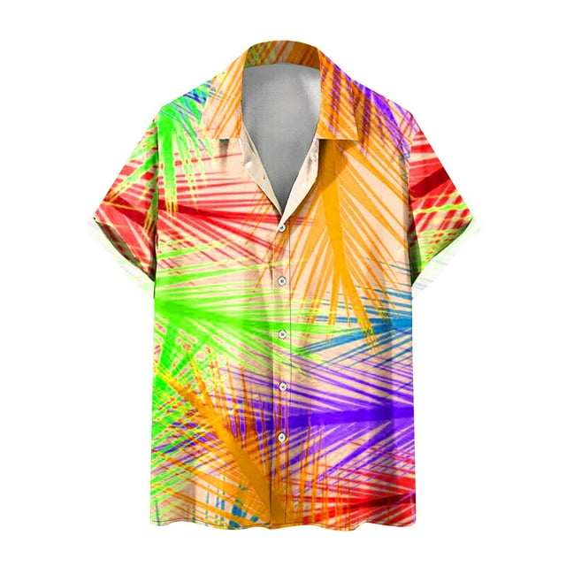 Camisas de Manga Larga para Hombres Blusa Cómoda de Cuello de Impresión, Camisa Casual de Poliéster para Uso Diario, de Fiesta Y de Primavera de Verano