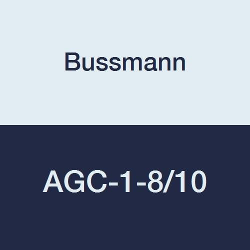 Bussmann AGC-1-8/10 AGC Series Fuse, Fast Acting, 1-8/10 Amp, 250V, Glass Tube, 1/4" x 1-1/4" (Pack of 5)