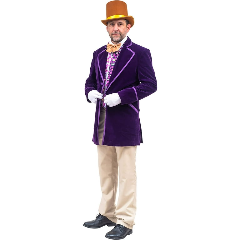 Chocolate Factory Owner Deluxe Complete Set Halloween Fancy-Dress Costumes  - Walmart.com