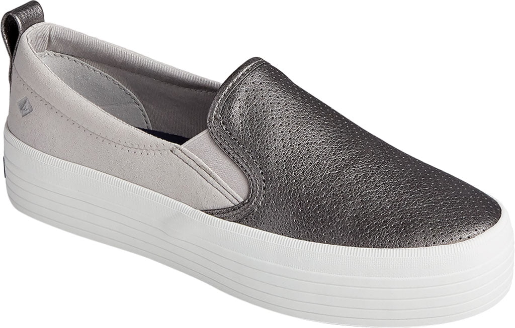 Sperry silver slip on Clearance