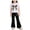 ZD-White, variant on Karoyedx Little Girls Summer Clothes Girls 2 Piece Outfits Short Sleeve Crewneck Tops and Wide Leg Pants with Pockets Clothing Sets Purple Size,7-8 Years
