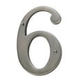 thumbnail image 1 of Baldwin 90676151 1 CD House Number 6 - Antique Nickel, 1 of 1