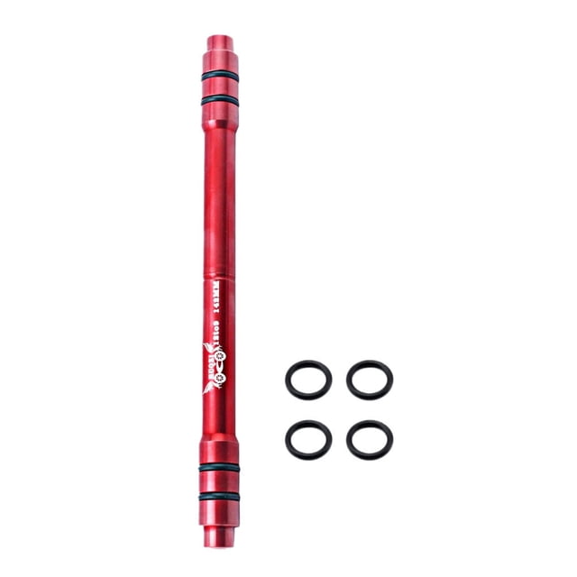 Soidarity Adaptador de eje pasante de bicicleta Cubo de rueda delantera resistente al desgaste 12 a 9 mm 100 MM Eje de conversión Adaptador de Ciclismo Rojo