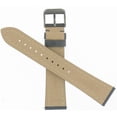 thumbnail image 2 of 20mm Gray Smooth Midsize Leather Strap with Silver Tone Buckle Fits 241580  004488.1, 2 of 3