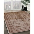 thumbnail image 3 of Ahgly Company Machine Washable Indoor Round Industrial Modern Sienna Brown Area Rugs, 6' Round, 3 of 7