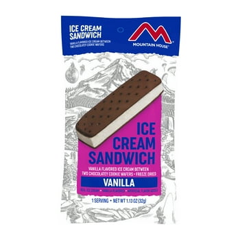 ain House Vanilla Ice Cream Sandwich, Freeze-Dried Camping & Backpacking Food, Ready to Eat