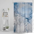 thumbnail image 2 of Blue Marble Shower Curtain for Bathroom Modern Blue  Marble Ink Shower Curtain with Hooks Washable Bathroom Accessories Bathtub Decor 48x72inch, 2 of 14