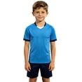thumbnail image 5 of FRSASU Soccer Jerseys for Boys Kids Training Uniform 2 Piece Football Team Jersey Tops and Shorts Sets Light Blue-B, 5 of 5