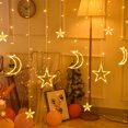 thumbnail image 2 of Guirnalda de luces LED de 110 V y 220 V con forma de estrella y luna para Navidad, para exteriores e interiores, para el hogar, bodas, fiestas, decoración de Año Nuevo, 2 of 5