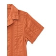 thumbnail image 2 of Wonder Nation Boys Cotton Button Up Top with Short Sleeves, Sizes XS-XXL, 2 of 3