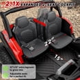 thumbnail image 4 of TOYBSNR 24 Volt 2-Seater Ride on Toys with Remote Control 4WD XXXL Electric Car for Big Kids Ages 3-14, Ride on Cars UTV with 15" EVA Tires, Rainbow LED Lights Bluetooth Music Spring Suspension Red, 4 of 10