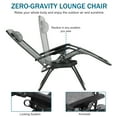 thumbnail image 6 of CL.HPAHKL Adjustable and Foldable Steel Lounge Chairs with Pillow and Cup Holder - Set of 2, Gray, 6 of 7