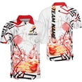 thumbnail image 2 of Personalized Name Bowling Polo Shirts 3D for Men and Women, Bowling Shirt, Bowling Shirts for Men Team Bowling Shirt (Pink, S), 2 of 10