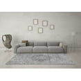 thumbnail image 3 of Ahgly Company Indoor Square Abstract Gray Modern Area Rugs, 4' Square, 3 of 4