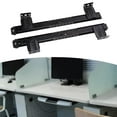thumbnail image 6 of perfk under Desk Slider Track Slides Hardware Pull Out Balls Bearing Rails Rack Set Black, 6 of 9