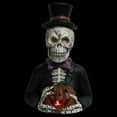 thumbnail image 3 of Northlight LED Lighted Skeleton with Jack-O-Lantern Halloween Decoration - 23.5", 3 of 9