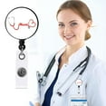 thumbnail image 1 of Iumwxz Nurse Badge Buckle Easy-To-Pull Buckle Retractable Badge Easy-To-Pull Certificate Buckle, 1 of 7