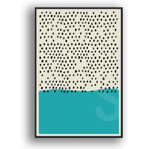 IDEA4WALL Framed Canvas Art Abstract Illustration Picture Prints for Modern Home Wall Decoration