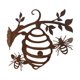thumbnail image 1 of Novedad, colmena de abejas de Metal, decoración de jardín, escultura de hierro, colgante hecho , de colmena, árbol de para el, 1 of 8