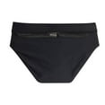 thumbnail image 3 of HCNTES Men's Sexy Low Rise Quick Dry Swim Briefs Hot Body Bikini Swimsuit Swimwear,XL Black, 3 of 4