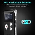 thumbnail image 4 of 16GB Digital Voice Activated (Black) Recorder - Voice Recorder with Playback - Portable Tape Recorder Audio Recording Device with Noise Reduction Audio, 4 of 5