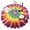 Rainbow Tie Dye, variant on Colorful Rainbow Tie Dye Spiral Pattern Round Tablecloth 60"x60",Wrinkle Wipeable Table Cloth for Kitchen Dining Room Picnic Patio Party