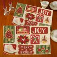 thumbnail image 1 of Christmas Holiday Season Decorative Cotton Woven Tapestry Placemats Set of 4, 1 of 1