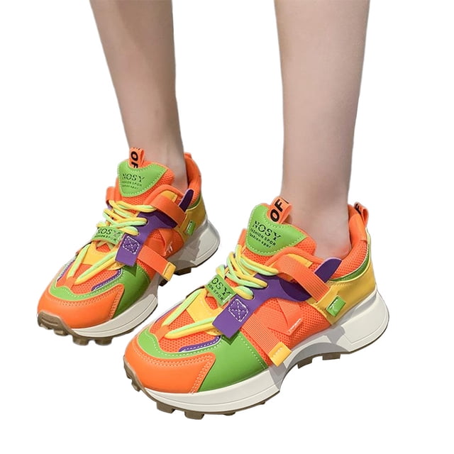Tenis Al Aire Libre Mujeres Colores Mixtos Espesas Malla