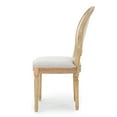 thumbnail image 6 of GDF Studio Newman French Country Fabric Dining Chairs, Set of 4, Beige and Natural, 6 of 11