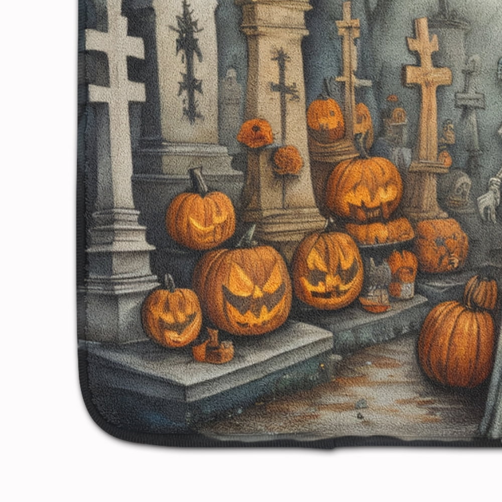 Carolines Treasures DAC2250RUG 19 x 27 in. Unisex La Catrina Skeleton Spooky Halloween Memory Foam Kitchen Mat